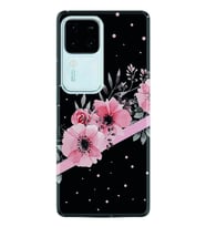 Vivo V30 Kılıf Desenli Silikon Flowers Dots 1423