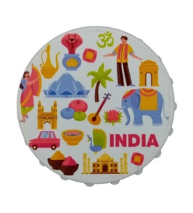Hindistan Temalı Magnet Kapak Açacak (Karışık)
