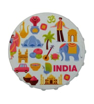 Hindistan Temalı Magnet Kapak Açacak (Karışık)