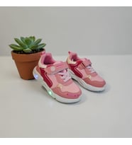 Wisco 018 Pembe Cırtlı Işıklı Bebe Kız Çocuk Spor Ayakkabı
