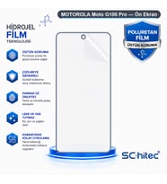 SChitec MOTOROLA Moto G100 Pro Uyumlu Ön Yüzey Nano Şeffaf Hidrojel Ekran Koruyucu