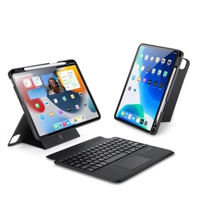 Dux Ducis iPad Pro 12.9 DK Series Kablosuz Bluetooth Klavye Touchpad Kılıf-(5775) - SSSSSS6747-38