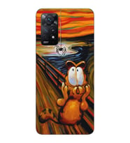 Xiaomi Redmi Note 11 PRO Uyumlu Garfield Tasarımlı Şeffaf Telefon Kılıfı