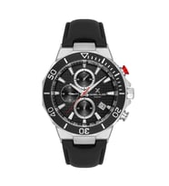 Daniel Klein DK.1.13841-1 Exclusive Tüm Fonksiyonları Aktif Tachymetre Özellikli Deri Kordonlu Siyah