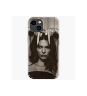 Samsung Galaxy M52 Uyumlu Kendall Jenner Tasarımlı Şeffaf Kılıf