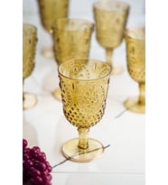 Akrilik Amber Tekli Kadeh & Su Meşrubat Kahve Yanı Bardağı 450 Ml ( Cam Değildir )