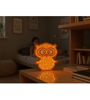 BAYKUŞ FİGÜRLÜ ÇOCUK ODASI DEKORATİF AYDINLATMA GECE LAMBASI LED RENK AMBER (EL YAPIMI)