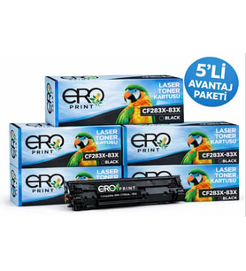HP 83X HP LaserJet Pro MFP M225dn Muadil Toner - 2200 Sayfa - 5'li Avantaj Paket