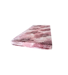 Çocuk Yatağı 60x120x6 Cm Vip Oyun Parkı Sünger Yatak Bebek Yatağı-PEMBE AĞAÇ
