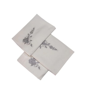 Bulteks Simli Nakışlı Kadife Desen 5 Havlu 30X50
