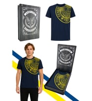 FENERBAHÇE ERKEK TRIBUN HALFTONE LOGOLU TSHIRT LAZER KUTU HEDİYELİ
