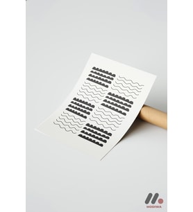 Siyah Beyaz Dalga Deseni, Çerçevesiz Yüksek Kalite Duvar Afişi - Modern Ev Dekorasyonu