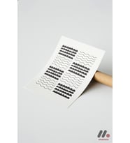 Siyah Beyaz Dalga Deseni, Çerçevesiz Yüksek Kalite Duvar Afişi - Modern Ev Dekorasyonu
