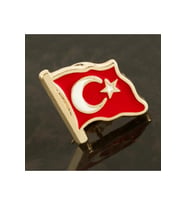 Ay Yıldız Yaka Rozet (Sarı)