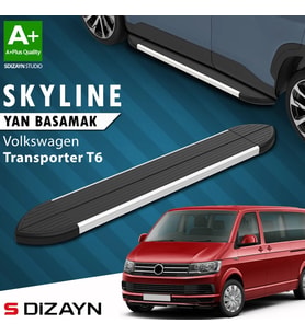 S-Dizayn VW Transporter T6 Kısa Şase Skyline Aluminyum Yan Basamak 213 Cm 2015-2019 A+ Kalite