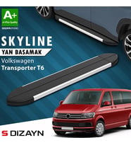S-Dizayn VW Transporter T6 Kısa Şase Skyline Aluminyum Yan Basamak 213 Cm 2015-2019 A+ Kalite