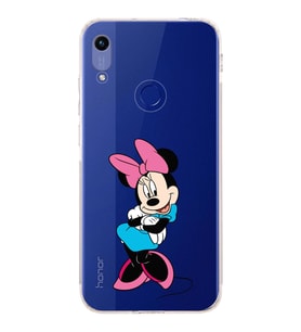 Huawei Honor 8a  Kamera korumalı Kapak Minnie Mouse Tasarımlı  Şeffaf Kılıf