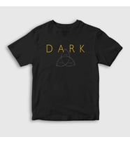 Presmono Unisex Çocuk Siyah Logo Dark T-Shirt 186901tt