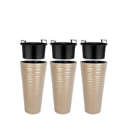 Omnipazar SO-KVT2 Kumsal Vazo Saksı Takımı 85 Litre Mocha 3 Adet