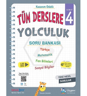Üçgen 4.Sınıf Tüm Derslere YOLCULUK Soru Bankası (Beyaz)