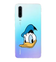 Huawei P30  Kamera korumalı Kapak Donald Duck Tasarımlı  Şeffaf Kılıf