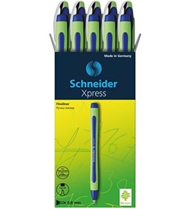 Schneider Xpress 0.8 Mm Fiber Uçlu Kalem Mavi (10'Lu Kutu) (Karışık)