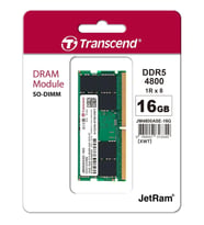 TRANSCEND 16GB DDR5 4800MHZ CL40 NOTEBOOK RAM VALUE JM4800ASE-16G