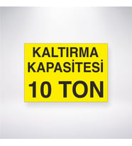 Kaldırma Kapasitesi 10 Ton 21x28 Arkası Yapışkanlı Levha