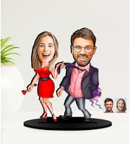 Kişiye Özel Karikatürlü  Sevgililer Günü Hediyesi   MDF Biblo