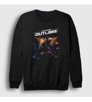 Presmono Unisex Siyah Oyun Star Wars Outlaws Sweatshirt 476940tt