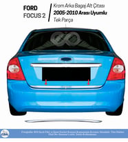 Ford Focus 2 Sedan Krom Arka Bagaj Alt Çıtası 2005-2011 P.Çelik