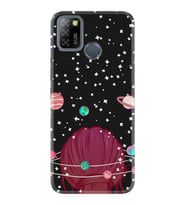 INFINIX Smart 4 5 6 Zero 8 S5 Pro Kılıf Desemli Silikon Space Woman 1311