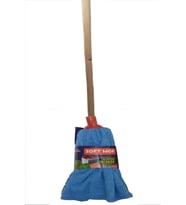 Soft Mop Mikrofiber Havlu Paspas Mop Ucu Ahşap Sapı Takım