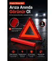 Katlanabilir Acil Durum Üçgen Reflektörü Araç Güvenlik Uyarı Reflektör