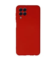 Samsung Galaxy M33 Kılıf Nano İçi Kadife Silikon - Kırmızı