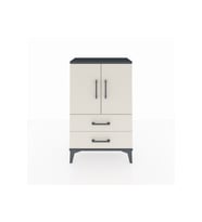 Arges Komodin 2 Raflı 2 Çekmeceli 2 Kapaklı 60x30x96 Antrasit-Aytaşı