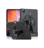 Newface Apple iPad Pro 12.9 (2021) Kılıf Strap-C Otterbox Tablet Kapak - Siyah