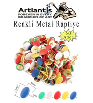 Renkli Raptiye 50 Adet 1 Paket Pvc Kaplı Başlıklı Raptiye Plastik Yuvarlak Düğmeli Raptiye Pano Okul Ofis Büro Ev (Çok Renkli)