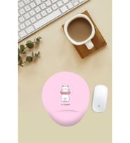 Tatlı Kedi Desenli Bilek Destekli Mouse Pad