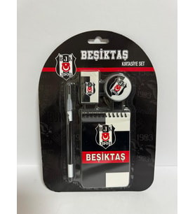 4'Lü Kırtasiye Seti Siyah Beyaz