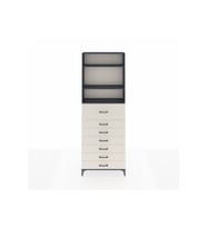 Arges Dolap 3 Raflı 7 Çekmeceli 88x30x243 Antrasit-Aytaşı