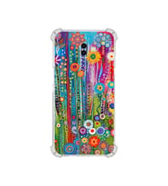 PrintiFy Samsung Galaxy J6 Plus ile Uyumlu Düşlerin Dansı Serisi Folklorik Bahçe Tasarımlı Uv Baskılı Köşe Korumalı Antişok Kılıf