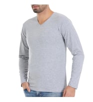 6 Adet Yıldız Erkek Likralı Uzun Kollu T-Shirt Fanila Gri 352