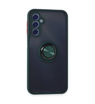 Samsung Galaxy M34 5g Kılıf Montreal Yüzüklü Silikon Kapak - Yeşil