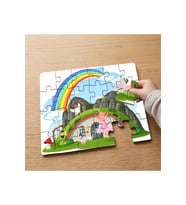 Çiftlik Hayvanları Tasarımlı 24 Parça Ahşap Çocuk Puzzle MPK0084