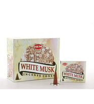 Periboia White Musk Aromalı Konik Tütsü (Çok Renkli)