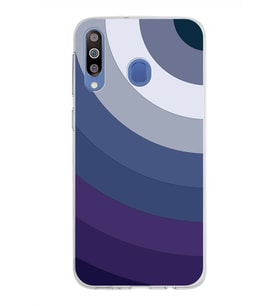 Samsung Galaxy M30 Kapak Renk Cümbüşü Tasarımlı Şeffaf Silikon Kılıf