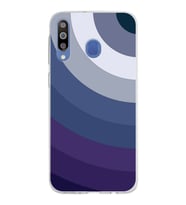 Samsung Galaxy M30 Kapak Renk Cümbüşü Tasarımlı Şeffaf Silikon Kılıf