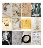 Orora Van Gogh, Newton, Archimed, Math Poster Duvar Kağıdı Seti-12li-230g-A5