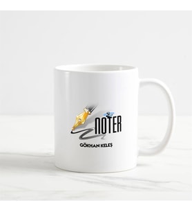 Noter Kupa Bardak (1. Tasarım) (Beyaz)